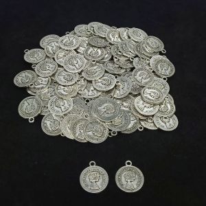 Antique Silver Charms, Coin, Pack Of 25 Grams