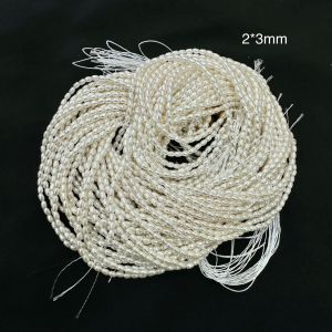 Shell Pearl, Rice Shaped, 2*3mm, Cream