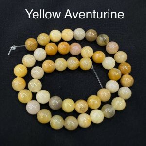 Natural Gemstone Beads, ( Yellow Aventurine) 8mm