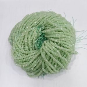 Agate Rondelle, 4x2mm, Spring Green
