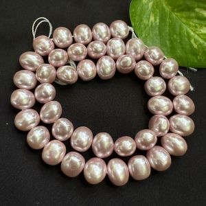Shell Pearl, Egg Shaped, 10x14mm, Light Pink