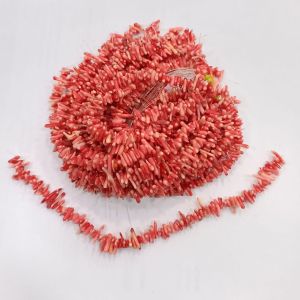 Coral Chips, Orange, 7" Inches String