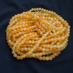 Double Shade Glass beads, 8mm, Round 30"(Approx 100 Beads), (Orange)