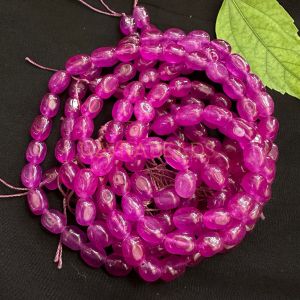 Natural Quartz Beads, (Oval), 8x10mm,Purple