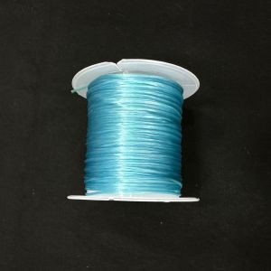 Elastic Cords (For Bracelet Making), Approx 10 Meters , Light Blue