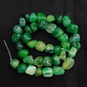 Agate Nuggets, 10mm Approx, (Green)