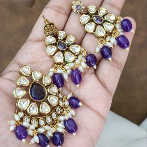  victorian pendent with Earrings ,Violet