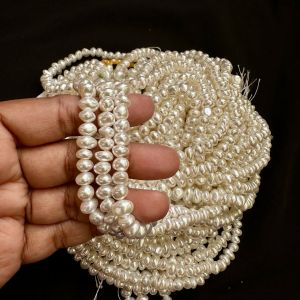 Shell Pearl Nuggets,6 to 7mm,Cream
