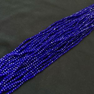 Glass Opaque Crystals 4mm,Rondelle, Royal Blue