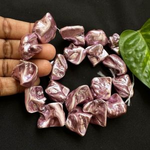 Mother of Pearl nuggets, LARGE SIZE (20-22 mm), (Purple)