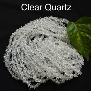 Gemstone Chip Beads, SMALL SIZE (4-6mm),Clear Quartz
