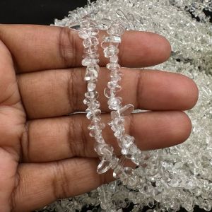Gemstone Chip Beads, SMALL SIZE (4-6mm),Clear Quartz