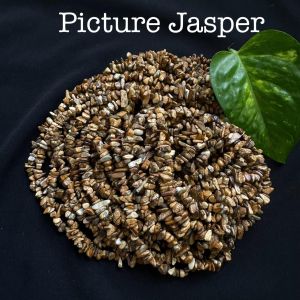 Gemstone Chip Beads, SMALL SIZE (4-6mm),Picture Jasper