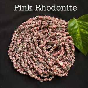 Gemstone Chip Beads, SMALL SIZE (4-6mm),Pink Rhodonite