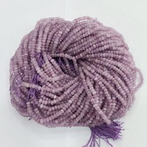 Agate rondelle, 4X2mm, Light Lavender