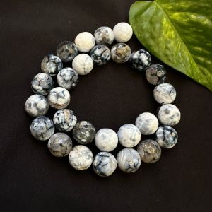 Onyx Stone Beads, 14mm, Round,White