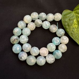 Onyx Stone Beads, 14mm, Round,Light Blue