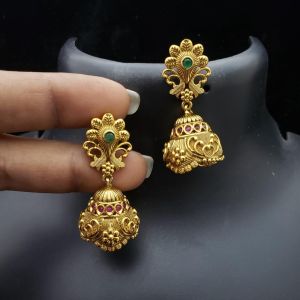 Antique jhumka with stone
