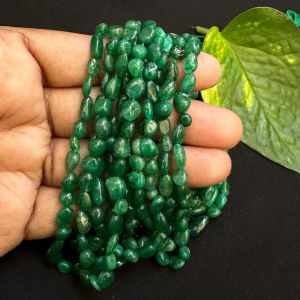 Natural Gemstone Beads, Small Tumbles, 4 to 6mm,Green Quartz