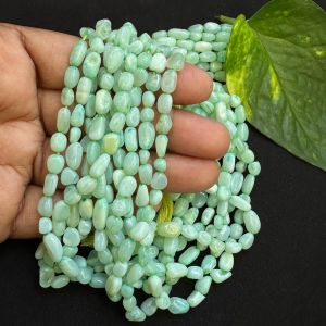 Natural Gemstone Beads, Small Tumbles, 4 to 6mm,Chrysoprase