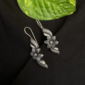 Silver replica ,Flower Design Earrings