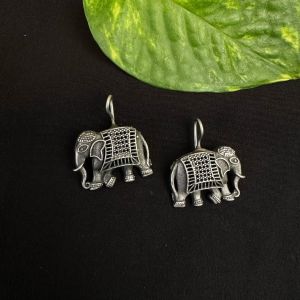 Silver replica Earrings,Elephant Design
