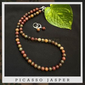 Gemstone Necklace, Picasso Jasper