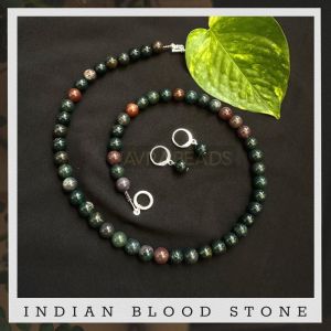 Gemstone Necklace ,Indian Blood Stone