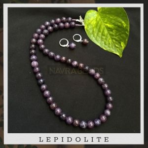 Gemstone Necklace,Lepidolite