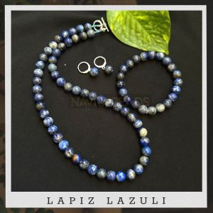 Gemstone Necklace With Bracelet,Lapiz Lazuli