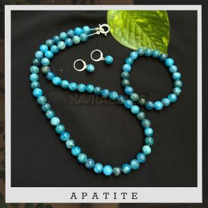 Gemstone Necklace With Bracelet,Apatite