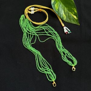 Hydro Beads connector chain Necklace,Parrot Green,14 inch