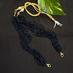 Hydro Beads connector chain Necklace,Blue,14 inch