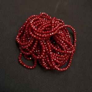 AB Glass Opaque Crystal, 3mm, Rondelle,Brownish Maroon