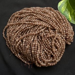 Agate Beads, 4mm, Round,Light Brown
