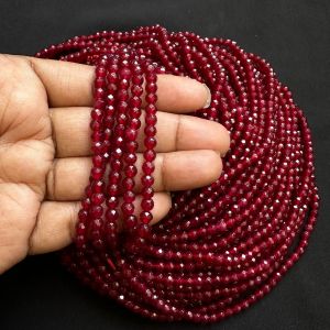 Agate Beads, 4mm,Maroon