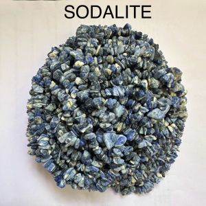 Natural Gemstone Chips, (Sodalite) 30" Inches