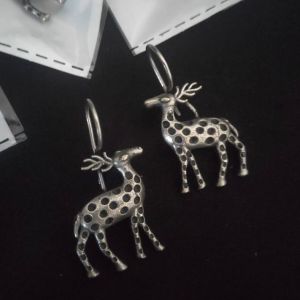 Silver Replica ,Deer Design Earrings hook