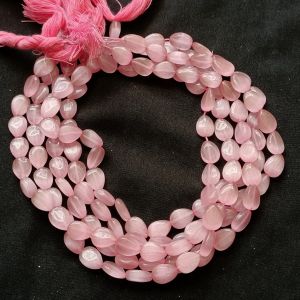Monolisa (Imitation Cats Eye) Flat Teardrop Beads, 10X8mm,Light Pink