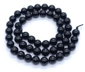 Natural Gemstone Beads,(BLACK TOURMALINE) 8mm