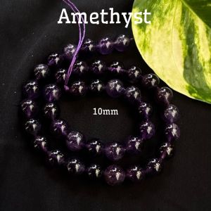 Natural Gemstone Beads, Amethyst, 10mm