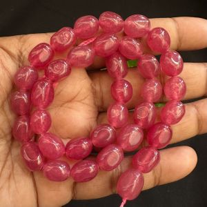 Natural Quartz Beads, (Oval), 8x10mm,Onion Pink