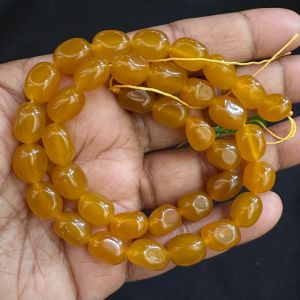 Natural Quartz Beads, (Oval), 8x10mm, Turmeric Yellow