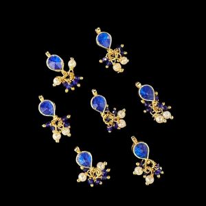 Jadau Charms, loreals, Blue , sold by 1 pc 