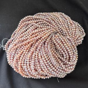 AAA Quality Fresh Water Pearls, Potato, 4*5mm, Pink