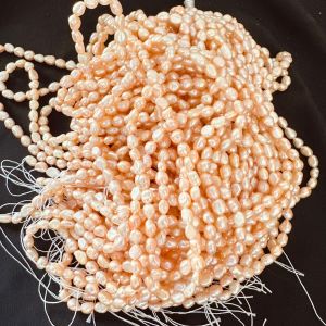 AAA Quality Fresh Water Pearls, Nuggets, 7 to 9mm, Peach