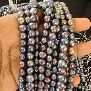 AAA Quality Fresh Water Pearls, potato, 7-8mm, Multicolor 