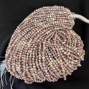AAA Quality Fresh Water Pearls, Nugget, 4-5mm,Pink