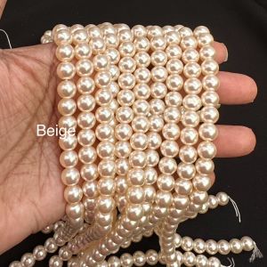 Swarovski Replica Pearls (Good Shine),Beige, 8mm