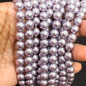 Swarovski Replica Pearls (Good Shine),Purple, 8mm